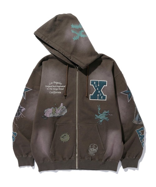 XLARGE（エクストララージ）の「MULTI LOGO ZIP UP HOODED SWEATSHIRT
