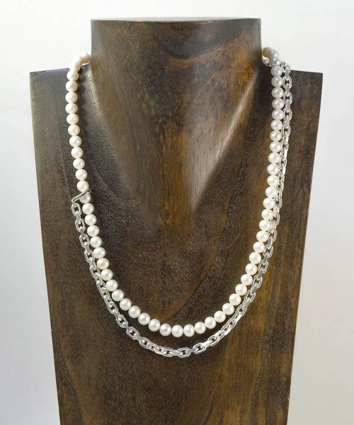 NP:HERGO Droop Chain Pearl Necklace SV-925（ネックレス）｜HERGO