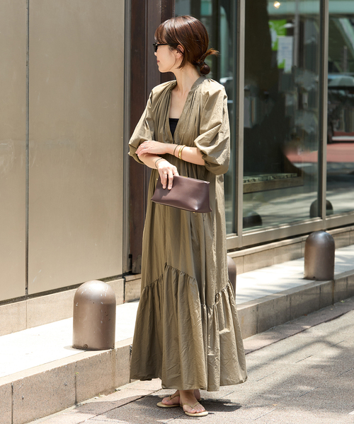 plage（プラージュ）の「ローンマキシワンピース（ワンピース・レディース・キャメル/ブラック・36/38）」の11枚目の写真