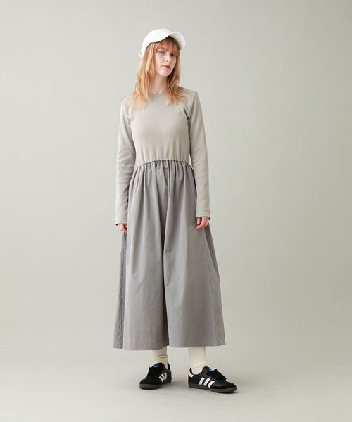 BABU-BU(バブーブ)の「<カップ付き>BRA TOP GATHERED ONEPIECE(ワンピース・レディース・ブラック/グレー・ONE SIZE)」の3枚目の写真