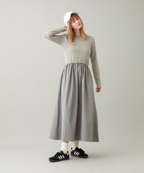 BABU-BU(バブーブ)の「<カップ付き>BRA TOP GATHERED ONEPIECE(ワンピース・レディース・ブラック/グレー・ONE SIZE)」の5枚目の写真