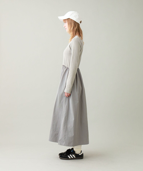 BABU-BU(バブーブ)の「<カップ付き>BRA TOP GATHERED ONEPIECE(ワンピース・レディース・ブラック/グレー・ONE SIZE)」の6枚目の写真