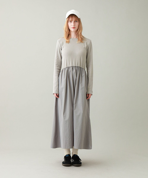 BABU-BU(バブーブ)の「<カップ付き>BRA TOP GATHERED ONEPIECE(ワンピース・レディース・ブラック/グレー・ONE SIZE)」の9枚目の写真