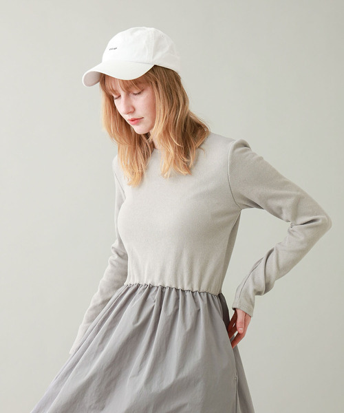 BABU-BU(バブーブ)の「<カップ付き>BRA TOP GATHERED ONEPIECE(ワンピース・レディース・ブラック/グレー・ONE SIZE)」の11枚目の写真