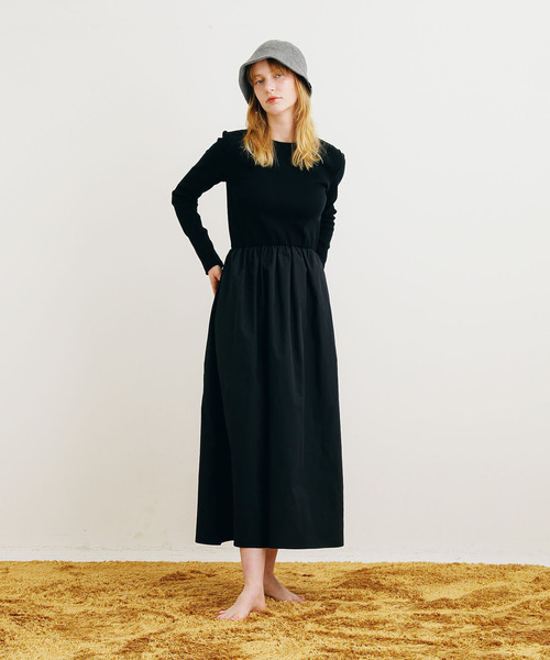BABU-BU(バブーブ)の「<カップ付き>BRA TOP GATHERED ONEPIECE(ワンピース・レディース・ブラック/グレー・ONE SIZE)」の14枚目の写真