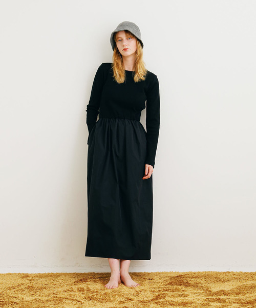 BABU-BU(バブーブ)の「<カップ付き>BRA TOP GATHERED ONEPIECE(ワンピース・レディース・ブラック/グレー・ONE SIZE)」の17枚目の写真
