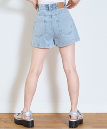 LOVETOXIC | 【GOODPRICE】【綿100％】プレートロゴデニムショートパンツ(デニムパンツ)