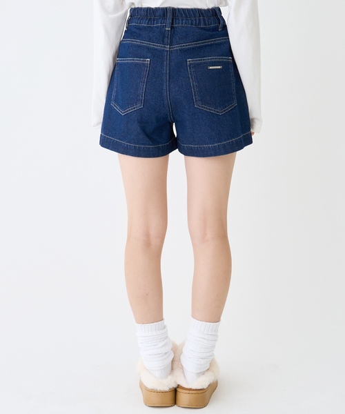 LOVETOXIC（ラブトキシック）の「【GOODPRICE】【綿100％】プレートロゴデニムショートパンツ（デニムパンツ・キッズ・ライトブルー/ブルー/グレー・M/L/SS/S）」の5枚目の写真