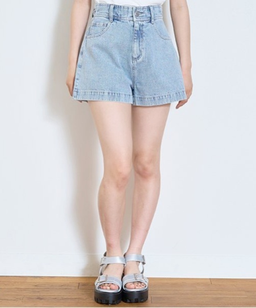 LOVETOXIC（ラブトキシック）の「【GOODPRICE】【綿100％】プレートロゴデニムショートパンツ（デニムパンツ・キッズ・ライトブルー/ブルー/グレー・M/L/SS/S）」の12枚目の写真