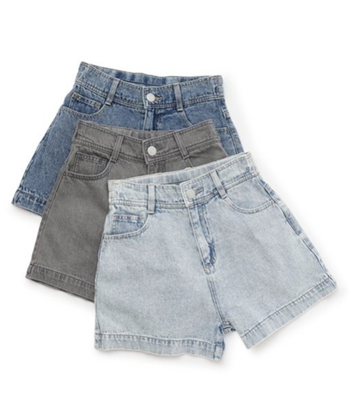 LOVETOXIC（ラブトキシック）の「【GOODPRICE】【綿100％】プレートロゴデニムショートパンツ（デニムパンツ・キッズ・ライトブルー/ブルー/グレー・M/L/SS/S）」の18枚目の写真