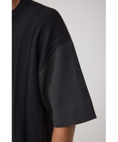 AZUL by moussy(アズールバイマウジー)の「フェイクスウェード切替ニットトップス(ニット/セーター・メンズ・ライトグレー/ブラック/ライトベージュ・FREE)」の15枚目の写真
