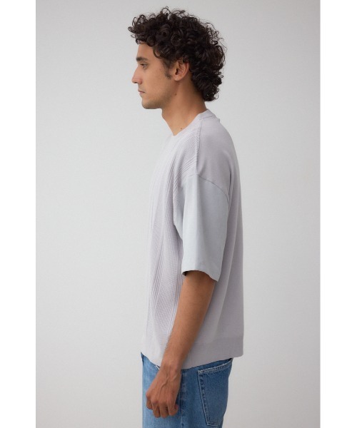 AZUL by moussy(アズールバイマウジー)の「フェイクスウェード切替ニットトップス(ニット/セーター・メンズ・ライトグレー/ブラック/ライトベージュ・FREE)」の21枚目の写真