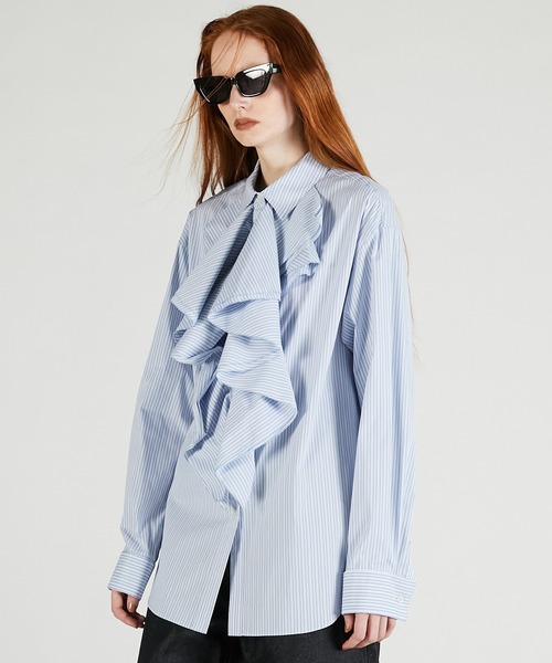 PRANK PROJECT（プランクプロジェクト）の「ラッフルブラウス / Ruffle Blouse（シャツ/ブラウス・レディース・ホワイト/ブルー/ブラック・FREE）」の11枚目の写真