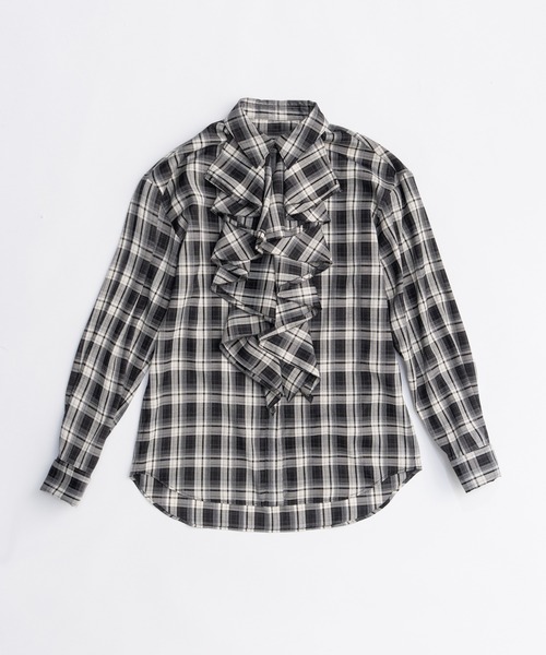 PRANK PROJECT（プランクプロジェクト）の「ラッフルブラウス / Ruffle Blouse（シャツ/ブラウス・レディース・ホワイト/ブルー/ブラック・FREE）」の14枚目の写真