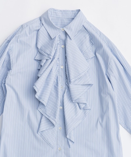 PRANK PROJECT（プランクプロジェクト）の「ラッフルブラウス / Ruffle Blouse（シャツ/ブラウス・レディース・ホワイト/ブルー/ブラック・FREE）」の18枚目の写真