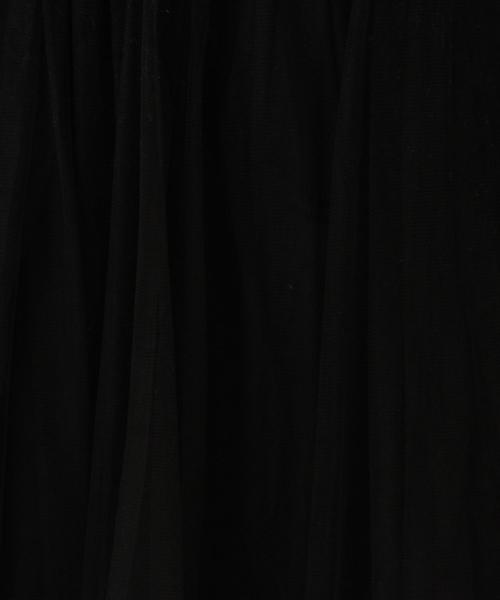 Another Edition（アナザーエディション）の「チュールフレアースカート（ブラック）/AEFC チュール フレアーSK　BLK（スカート・レディース・ブラック・フリー）」の4枚目の写真