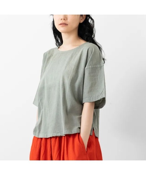 DO Original（ドー オリジナル）の「カットソー ショート /ヂェン先生の日常着（Tシャツ/カットソー・レディース・イエロー/ピンク/コーラルピンク/レッド/アイボリー/ネイビー/ブラック/ライトグレー/グリーン・FREE）」の4枚目の写真