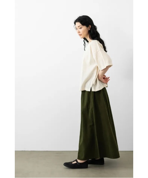 ヂェン先生の日常着 長袖ショートカットソー ヂェン先生の日常着◇紺青系