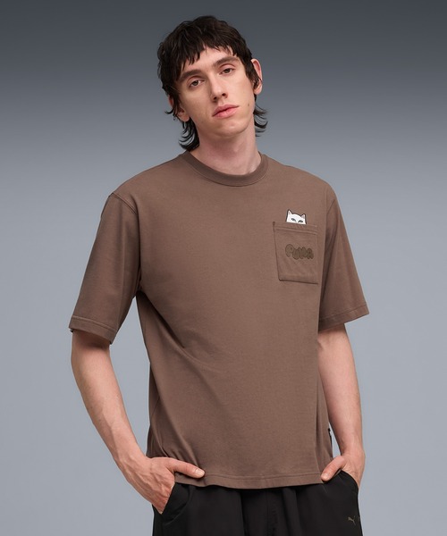 セール】PUMA/プーマ RIPNDIPコラボ RELAXED POCKET 半袖Tシャツ