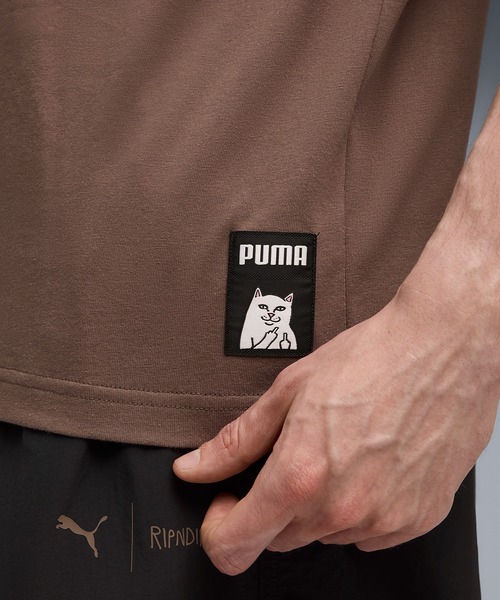 PUMA(プーマ)の「PUMA/プーマ RIPNDIPコラボ RELAXED POCKET 半袖Tシャツ 633779(Tシャツ/カットソー・メンズ・ブラウン/ブラック・M/L/XL)」の12枚目の写真