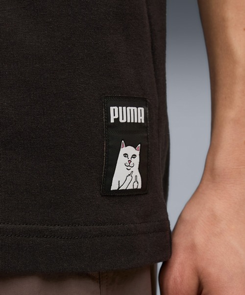PUMA(プーマ)の「PUMA/プーマ RIPNDIPコラボ RELAXED POCKET 半袖Tシャツ 633779(Tシャツ/カットソー・メンズ・ブラウン/ブラック・M/L/XL)」の6枚目の写真