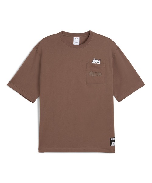 PUMA(プーマ)の「PUMA/プーマ RIPNDIPコラボ RELAXED POCKET 半袖Tシャツ 633779(Tシャツ/カットソー・メンズ・ブラウン/ブラック・M/L/XL)」の13枚目の写真