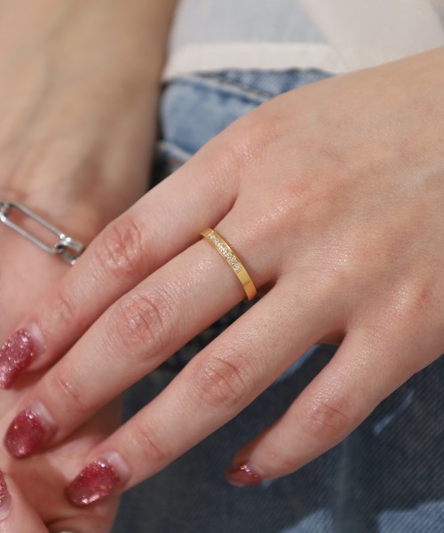JOSSDROPS（ジョズドロップス）の「JOSSDROPS 日本製 金属アレルギー対策 サージカルステンレス 316L 華奢 リング（リング・レディース・シルバー/ピンクゴールド/ゴールド・#7/#9）」の15枚目の写真