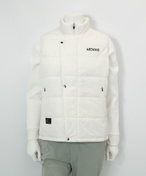 セール】<MENS>ジップアップ撥水中綿ベスト(ベスト)|archivio セール】<MENS>ジップアップ撥水中綿ベスト(ベスト)|archivio