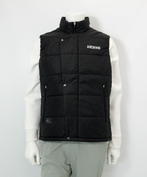 archivio（アルチビオ）の「<MENS>ジップアップ撥水中綿ベスト（ベスト・メンズ・ブラック/ホワイト/ライトグリーン/ブルー・M/LL/L）」の3枚目の写真