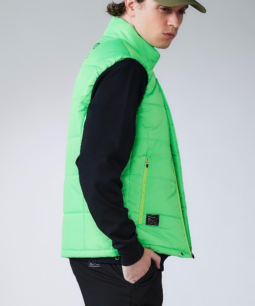 archivio（アルチビオ）の「<MENS>ジップアップ撥水中綿ベスト（ベスト・メンズ・ブラック/ホワイト/ライトグリーン/ブルー・M/LL/L）」の7枚目の写真