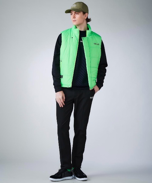 archivio（アルチビオ）の「<MENS>ジップアップ撥水中綿ベスト（ベスト・メンズ・ブラック/ホワイト/ライトグリーン/ブルー・M/LL/L）」の14枚目の写真