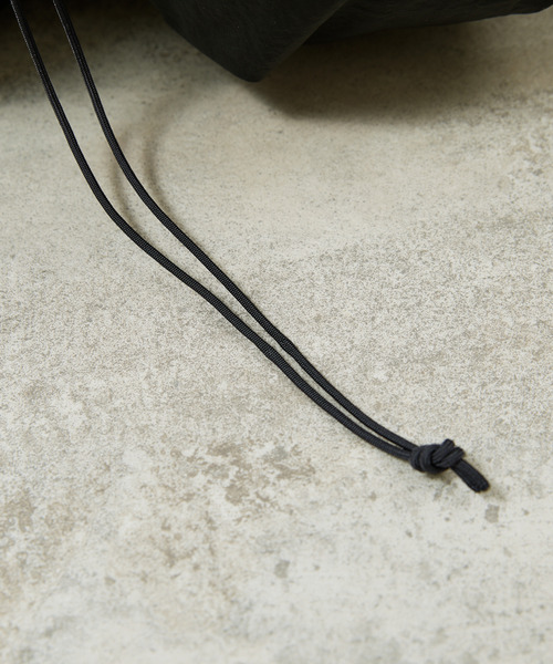 SLOW（スロウ）の「SLOW スロウ / Span nylon draw string day pack 撥水スパンナイロンドローストリングデイパック リュックサック / 586S127P（バックパック/リュック・メンズ・グレー/ブラック・FREE）」の17枚目の写真