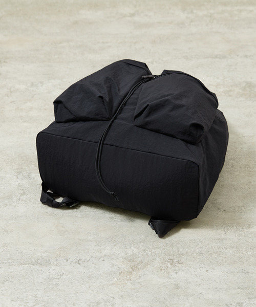 SLOW（スロウ）の「SLOW スロウ / Span nylon draw string day pack 撥水スパンナイロンドローストリングデイパック リュックサック / 586S127P（バックパック/リュック・メンズ・グレー/ブラック・FREE）」の22枚目の写真