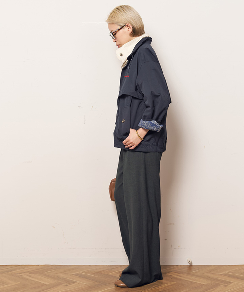 GREEN BUTTER/グリーンバター】Cotton Layered Trucker Jacket