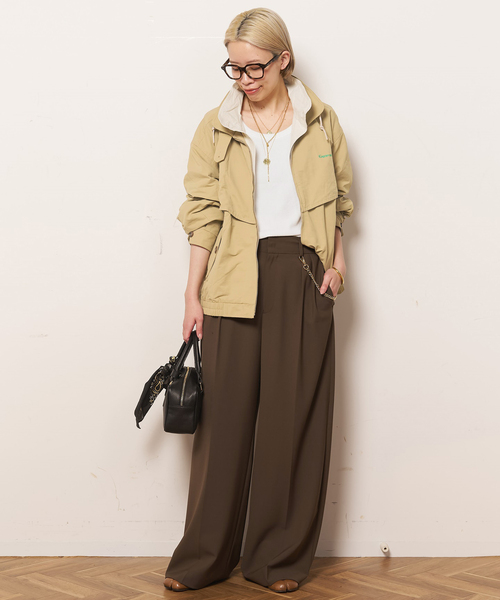 GREEN BUTTER/グリーンバター】Cotton Layered Trucker Jacket