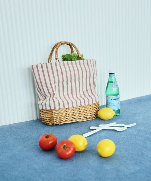 DULTON(ダルトン)の「DULTON/ダルトン MARKET TOTE BASKET WITH COOLER マーケット トート バスケット ウィズ クーラー(トートバッグ・レディース・レッド/サックスブルー・ONE SIZE)」の16枚目の写真