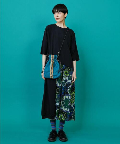 FRAPBOIS（フラボア）の「チロリアンBAG（ショルダーバッグ・レディース・エメラルド/ブラック・FREE）」の18枚目の写真