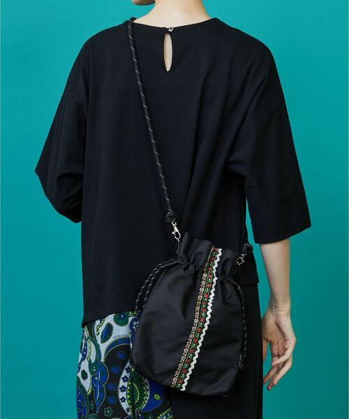 FRAPBOIS（フラボア）の「チロリアンBAG（ショルダーバッグ・レディース・エメラルド/ブラック・FREE）」の22枚目の写真