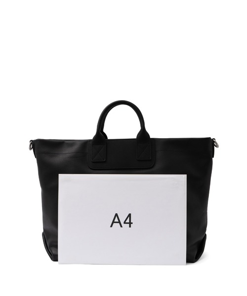 VitaFelice（ヴィータフェリーチェ）の「本革2WAYトートバッグ（仕切りポケット付き）（トートバッグ・メンズ・ブラック・FREE）」の21枚目の写真