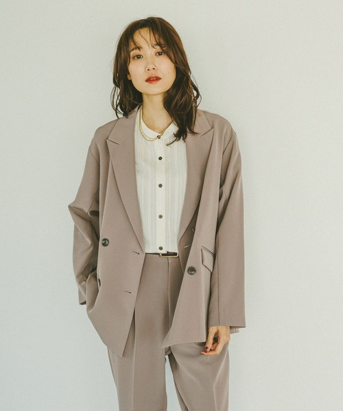 セール】ウツクシルエットWクロスジャケット/572240（テーラード