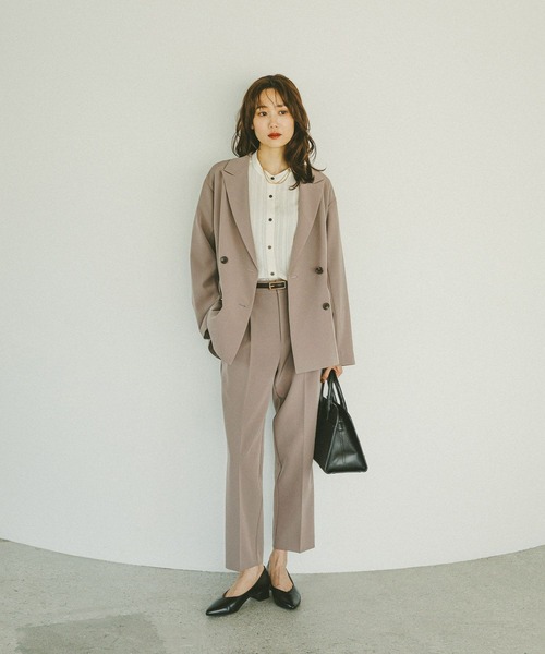 セール】ウツクシルエットWクロスジャケット/572240（テーラード