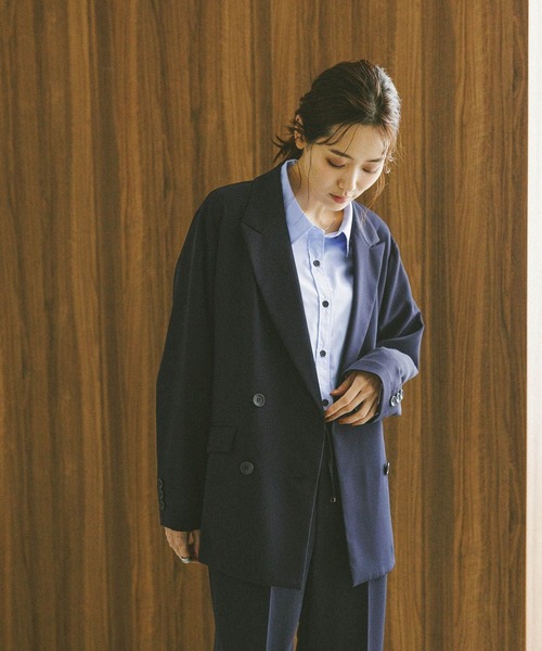 セール】ウツクシルエットWクロスジャケット/572240（テーラード