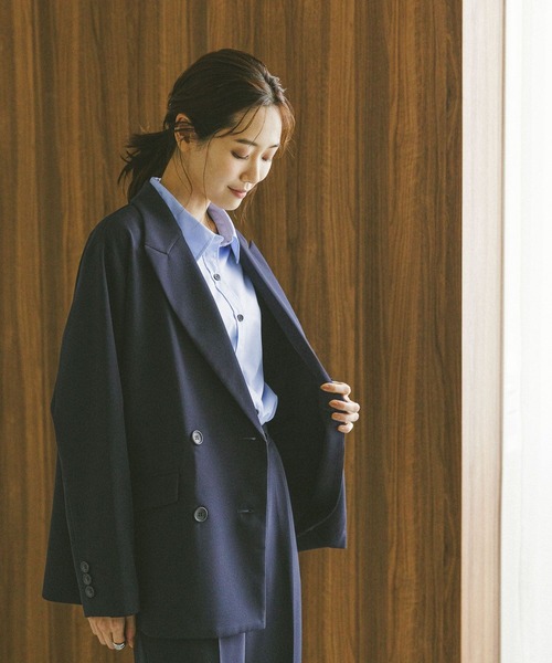 セール】ウツクシルエットWクロスジャケット/572240（テーラード