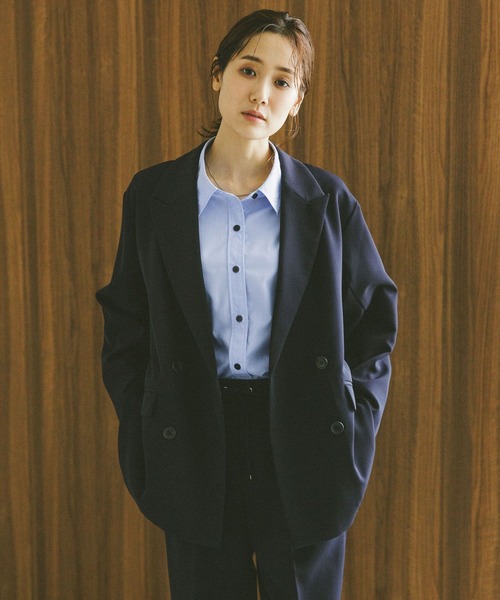 セール】ウツクシルエットWクロスジャケット/572240（テーラード