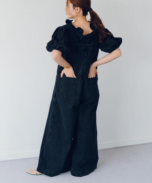 URBAN RESEARCH Sonny Label（アーバンリサーチサニーレーベル）の「NaokoTakayamaデニムオーバーオール（サロペット/オーバーオール・レディース・ブラック/インディゴブルー・36/38）」の15枚目の写真