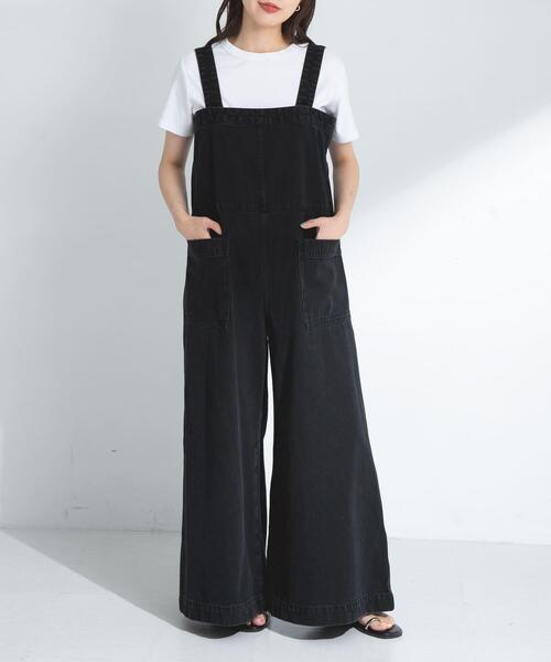 URBAN RESEARCH Sonny Label（アーバンリサーチサニーレーベル）の「NaokoTakayamaデニムオーバーオール（サロペット/オーバーオール・レディース・ブラック/インディゴブルー・36/38）」の3枚目の写真
