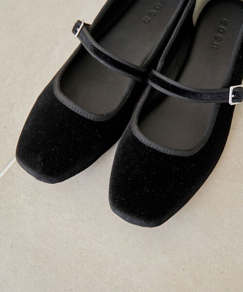 coen（コーエン）の「ベロアメリージェーンフラットシューズ（バレエシューズ・レディース・ブラック/ブラウン系・24.5cm/23.5cm）」の10枚目の写真