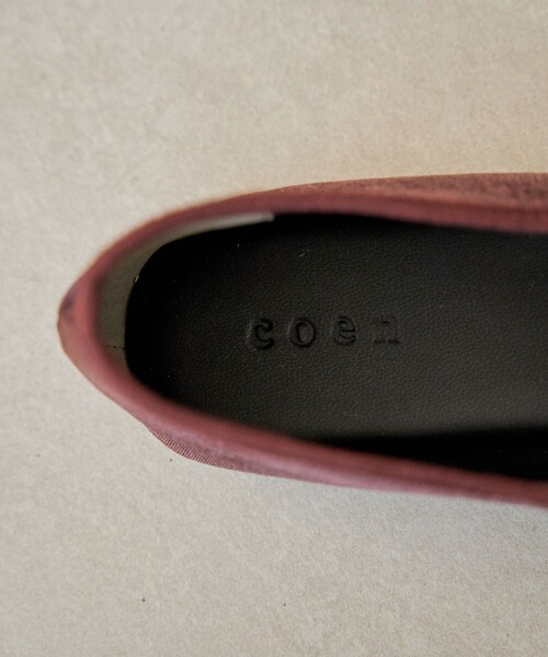coen（コーエン）の「ベロアメリージェーンフラットシューズ（バレエシューズ・レディース・ブラック/ブラウン系・24.5cm/23.5cm）」の16枚目の写真