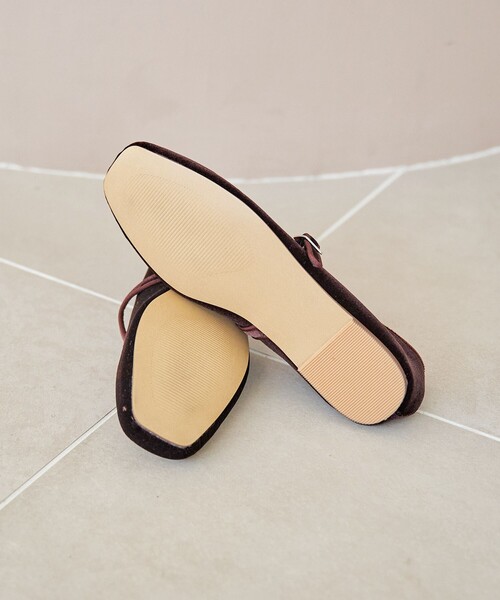 coen（コーエン）の「ベロアメリージェーンフラットシューズ（バレエシューズ・レディース・ブラック/ブラウン系・24.5cm/23.5cm）」の17枚目の写真