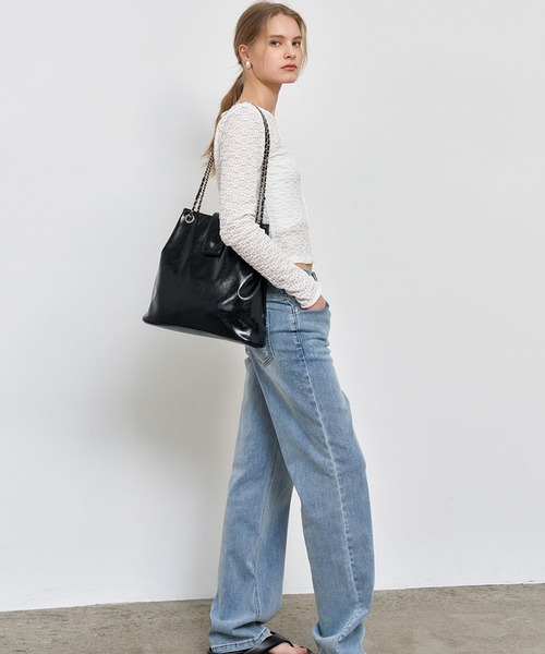 GENERAL IDEA（ジェネラルアイデア）の「GENERAL IDEA/ジェネラルアイディア lace pintuck long sleeve t-shirts カットソー（Tシャツ/カットソー・レディース・ブラック/クリーム/ホワイト・S/M/L）」の13枚目の写真